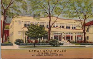 Lamar Bath House Hot Springs National Park Arkansas Postcard PC497