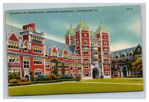 Vintage 1947 Postcard - University of Pennsylvania Dorms Philadelphia PA