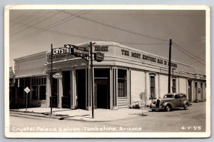 RPPC The Crystal Palace Saloon Tombstone AZ C1951 Postcard R19