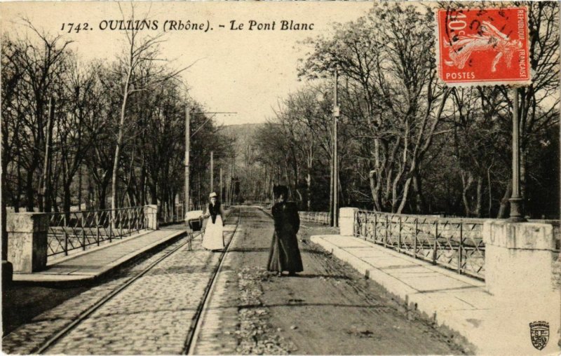 CPA Oullins - Le Pont Blanc (1035438)