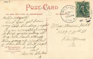 Ames Iowa 1907 Glimpse Dairy Building ISC Rotograph postcard 9757