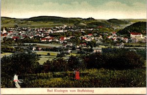 Germany Bad Kissingen vom Staffelberg Vintage Postcard C012