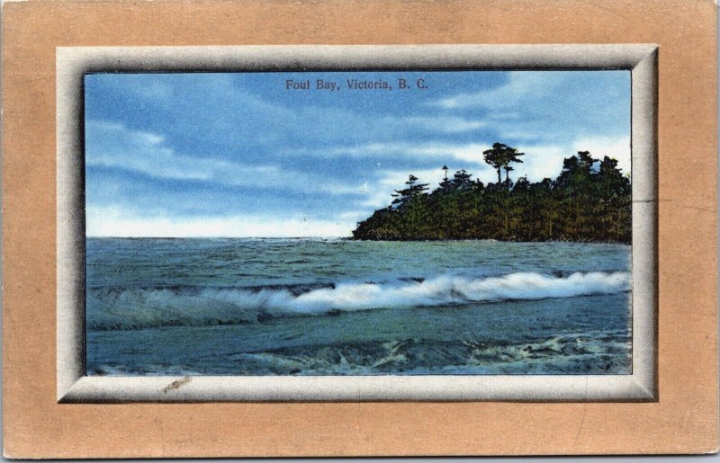 Canada Foul Bay Victoria British Columbia Vintage Postcard C123