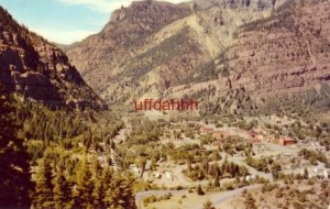 OURAY, CO. The spectacular San Juan Mountains tower above Ouray