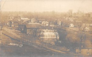 PC1/ Remsen New York RPPC Postcard c1910 Waterfall Railroad Line Home 373