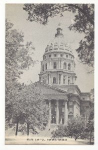 KS Topeka Kansas State Capitol Vintage 1940s Mayrose Co Postcard