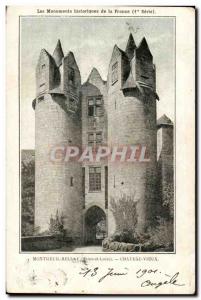 Old Postcard Vieux Chateau Montreuil Bellay