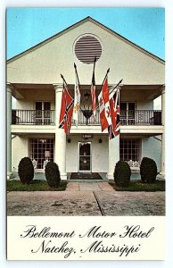 NATCHEZ, MS Mississippi ~ BELLEMONT MOTOR HOTEL c1960s Roadside  Postcard