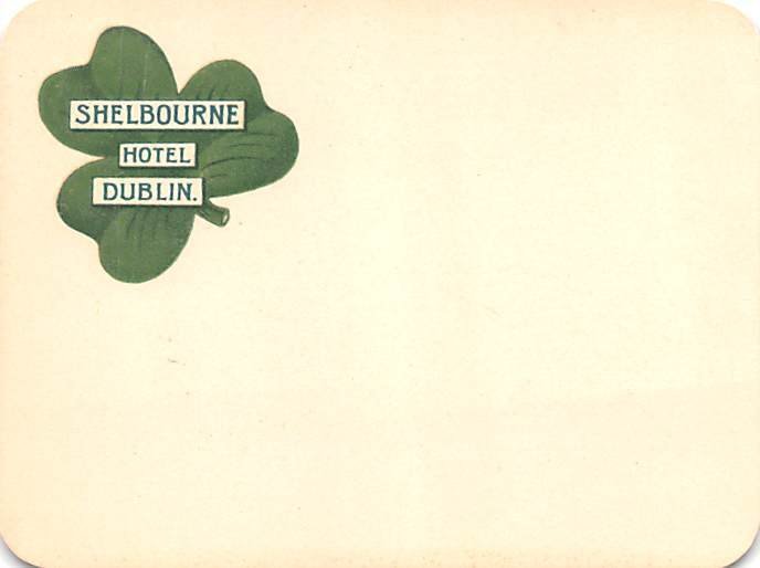 Shelbourne Hotel Dublin Ireland Unused 