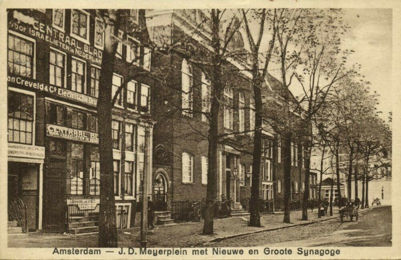 netherlands, AMSTERDAM, New and Grand Synagogue, J.D. Meyerplein (1929) Judaica