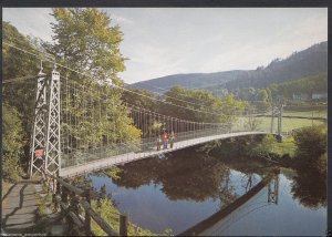 Wales Postcard - The Suspension Bridge, Betws-Y-Coed, Gwynedd  RR998