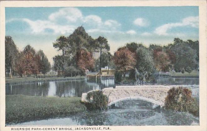 Florida Jacksonville Cement Bridge In Riverside Park