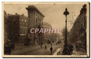 Old Postcard Paris Porte Saint Denis and boulevards Boulevard Bonne Nouvelle