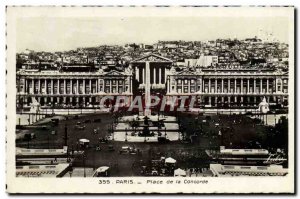 Old Postcard Paris Place De La Concorde