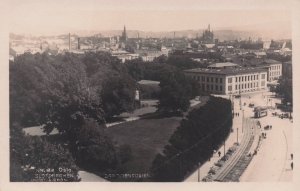 Oslo Slotsparken Drammensueien Transport Norway Old RPC Postcard