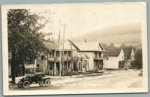 HOP BOTTOM PA MAIN STREET ANTIQUE REAL PHOTO POSTCARD RPPC