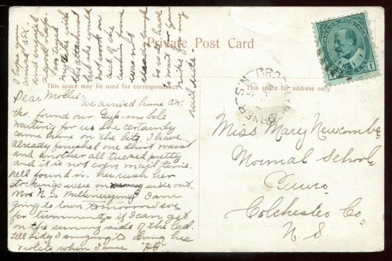 2756 - KENTVILLE NS Postcard 1906 View from Sanatorium