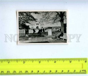 222791 RUSSIA Vyborg Market old miniature photo postcard