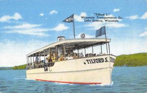 Lake Geneva Wisconsin Transportation Co Tilford S Ship Antique Postcard K71563