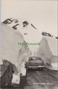 Switzerland Postcard - Motor Car, Grimsel Passhohe 2172m, Bernese Alps  RS37098