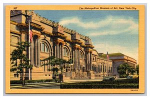 Metropolitan Museum of Art New York City NY NYC UNP Linen Postcard N25