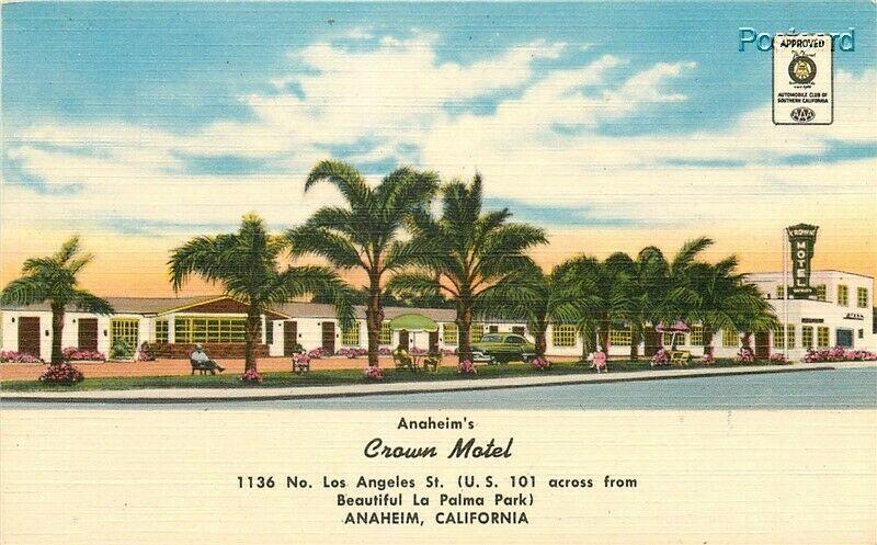 CA, Anaheim, California, Crown Motel, US 101, Colourpicture No. K5916