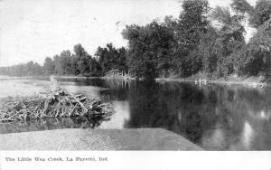 LAFAYETTE, IN Indiana  LITTLE WEA CREEK  Branch~Dam TIPPECANOE CO 1908 Postcard