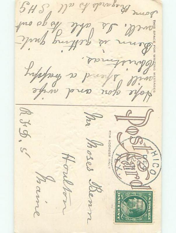 Divided-Back CHRISTMAS SCENE Great Postcard W9347