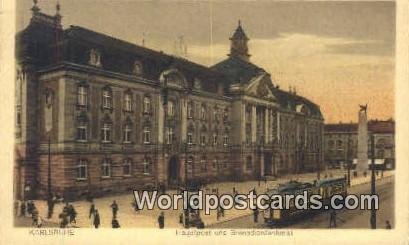 Hauptpost und Grenadierdenkmal Karlsruhe Germany Unused 