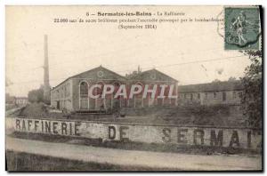 Old Postcard Sermaize les Bains Sugar Refinery