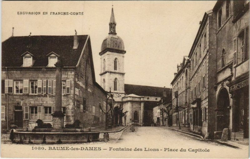 CPA BAUME-les-DAMES Fontaine des Lions - Place du Capitole (1114840)