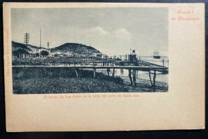 Mint Ecuador Real Picture Postcard RPPC Guayaquil Santa Ana Hill