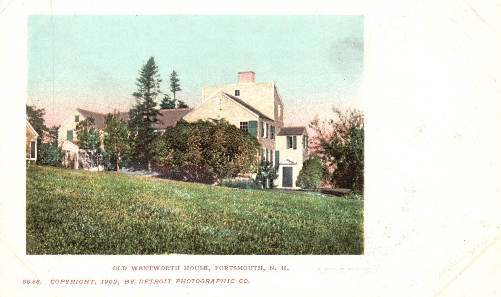 Vintage Postcard Old Wentworth House Greenfield Portsmouth New