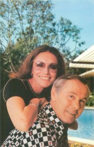 Johnny Carson and Wife Joanna Vintage Chrome Postcard