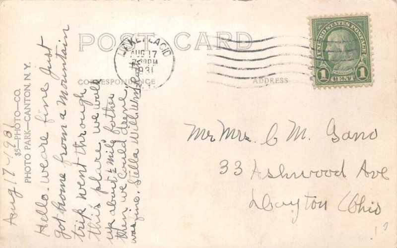 Lake Placid New York Home of John Brown Real Photo Vintage Postcard AA73871