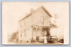 J87/ Cumberland Ohio RPPC Postcard c1910 Cambridge Cleary Residence 1876