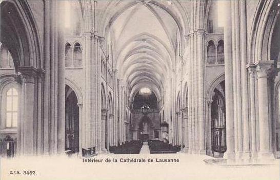 Switzerland Lausanne Interieur de la Cathedrale