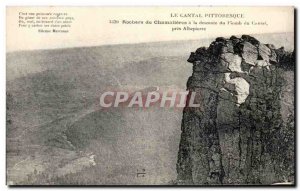 Old Postcard Cantal Picturesque Rocks From A La Descente Du Chamlieres