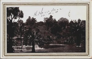 Australia Botanical Gardens Melbourne Vintage Postcard C126