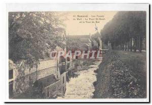 Bonneval Old Postcard Mail pits the Bridge St Roch and the King's Tower