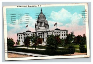 Vintage 1930 Postcard State Capitol Building Providence Rhode Island