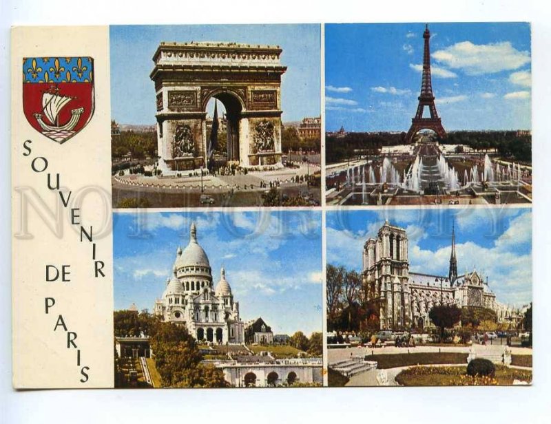 239311 FRANCE PARIS Eiffel tower & Notre-Dame old collage