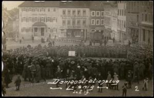 Germany 1919 Revolution RPPC LEISNIG Soldier Sailor Worker Demonstration 61412