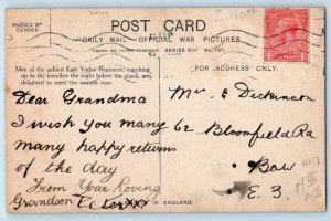 Toronto Ontario Canada Postcard East Yorks Going Into Trenches c1910 WW1 Army
