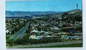 Anaconda Under The Giant Stack Of The Anaconda Company Smelter Montana Postcard