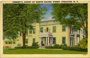 Tubbert's Court Restaurant on Salina Street - Syracuse, NY - pm 1957 - Linen