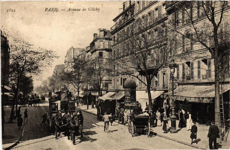 CPA AK PARIS (18e) Avenue de Clichy (534354)