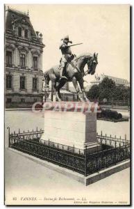 Old Postcard Statue of Richemont Vannes