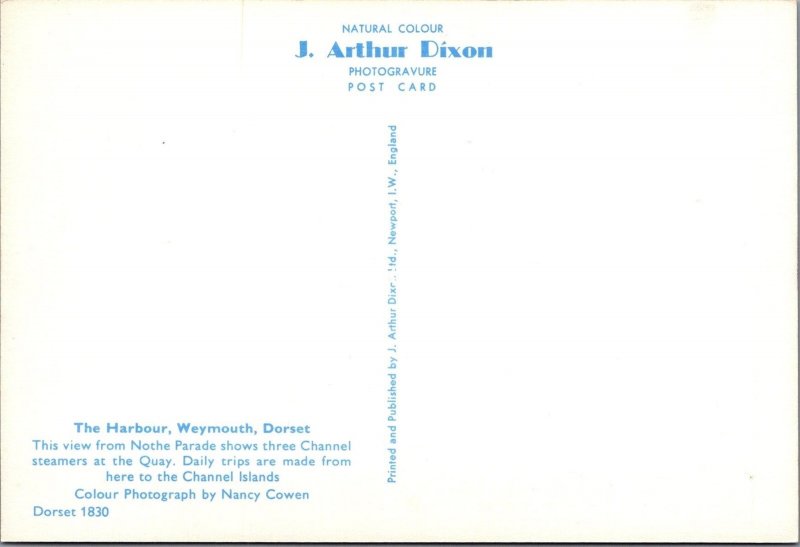 Dorset Postcard - The Harbour, Weymouth  SW17655