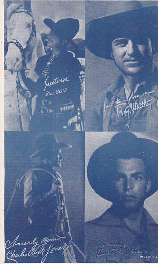 Cowboy Arcade Card Bill Boyd Ray Whitley Charles Jones Buster Crabbe